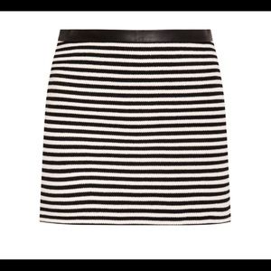 T by Alexander Wang's Striped Mini Skirt